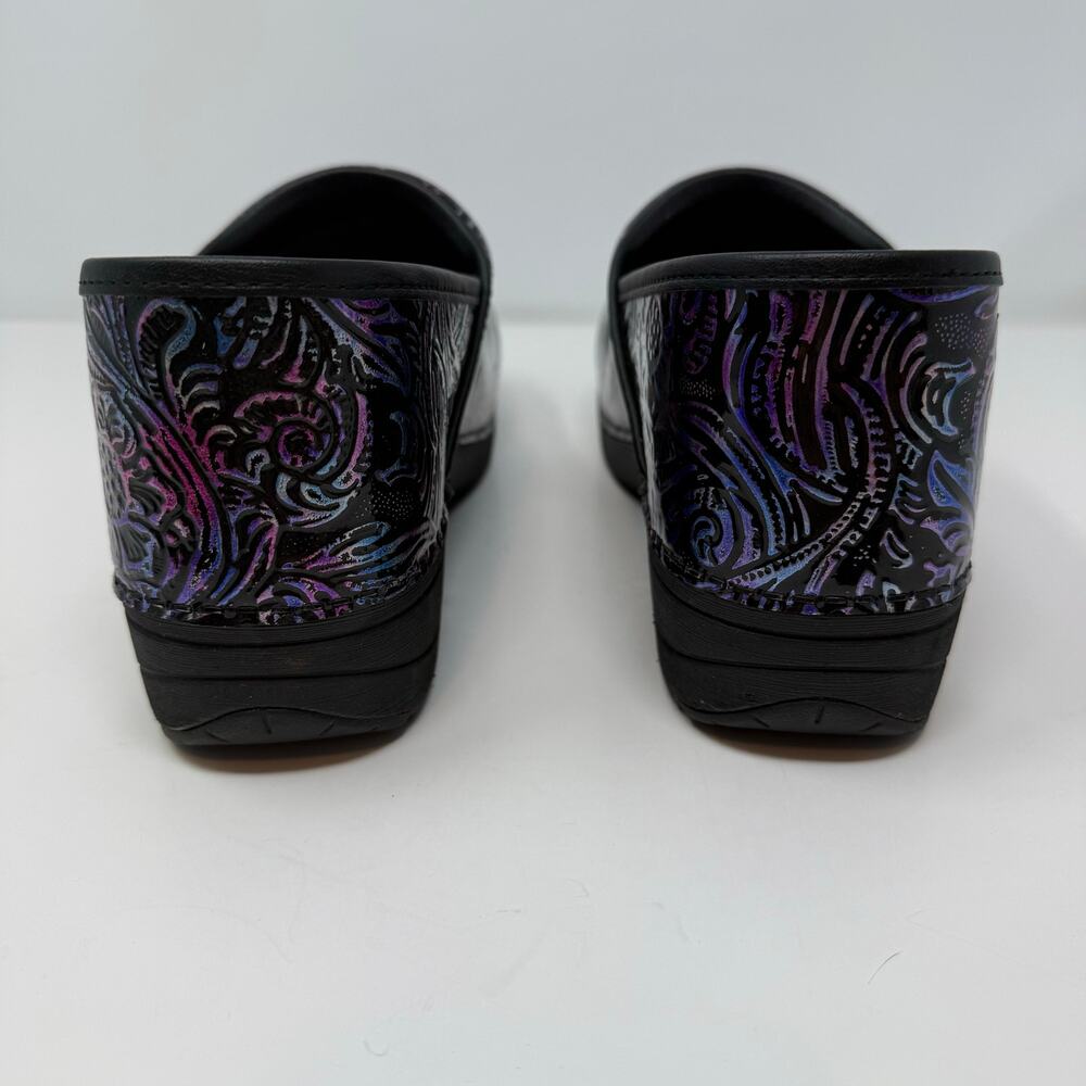 Dansko XP 2.0 Professional Nursing Shoes Women's 41 Black Multi Color Floral EUC - Picture 9 of 15
